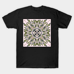 Leafy green Mandala T-Shirt